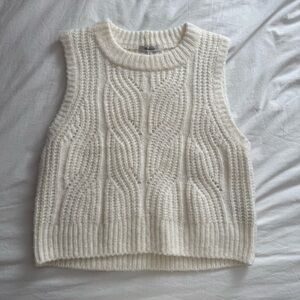 Madewell Cream Sweater Vest